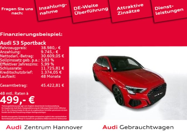 Audi S3 Quattro S-Tronic Sportback
