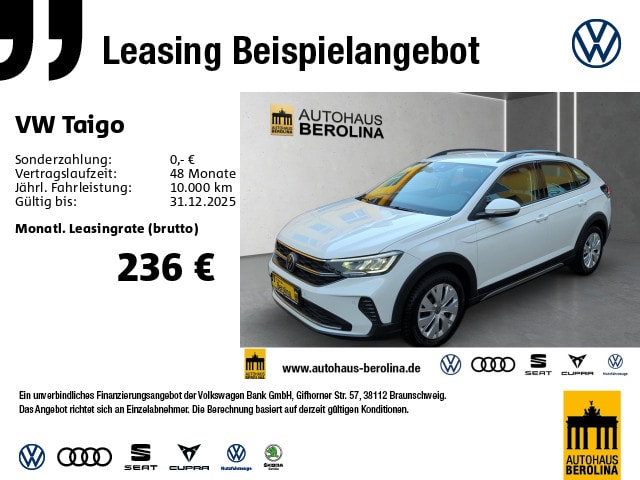 Volkswagen Taigo 1.0 TSI Life