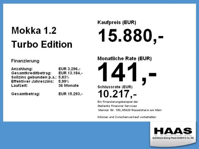 Opel Mokka 1.2 Turbo Turbo