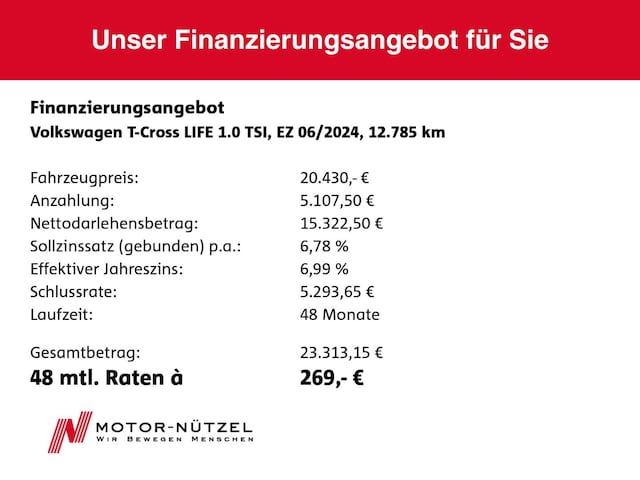 Volkswagen T-Cross 1.0 TSI Life