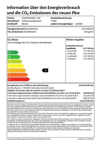 Volkswagen T-Roc 1.5 TSI Plus