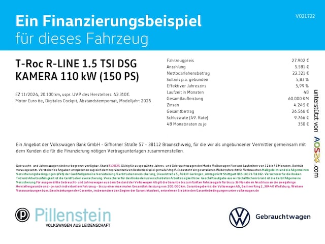 Volkswagen T-Roc 1.5 TSI DSG R-Line