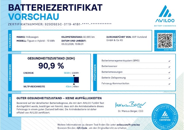 Volkswagen Tiguan 1.4 TSI DSG eHybrid