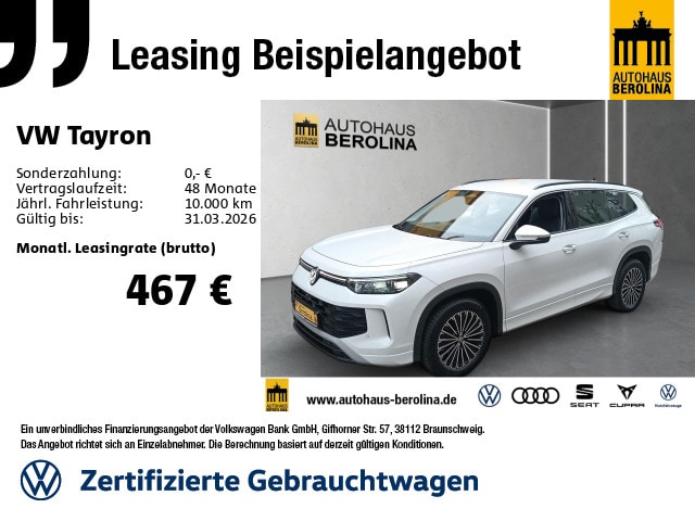Volkswagen Tayron 2.0 TDI DSG IQ.Drive Life