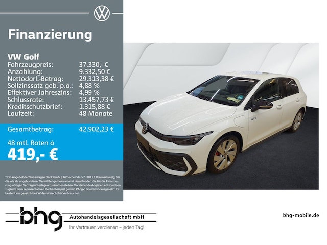 Volkswagen Golf DSG GTE eHybrid