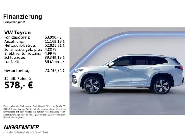 Volkswagen Tayron 2.0 TDI DSG R-Line