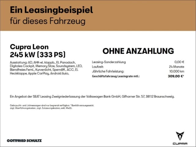 Cupra Leon 2.0 TSI 4Drive Sportstourer VZ