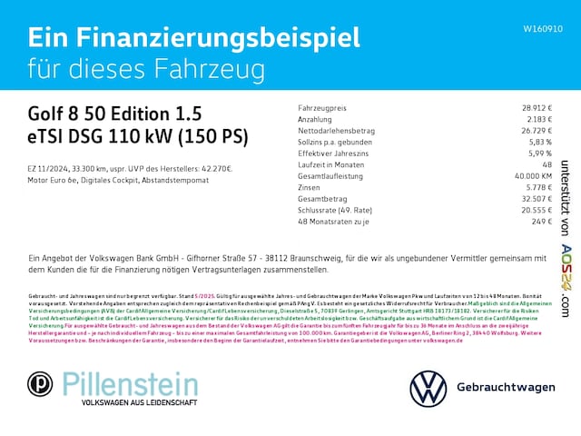 Volkswagen Golf 1.5 eTSI DSG