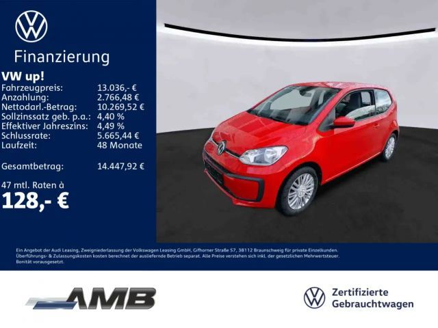 Volkswagen up! 1.0 Navi/Klima/15Zoll-Alufelgen