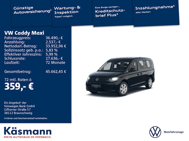 Volkswagen Caddy 2.0 TDI Maxi