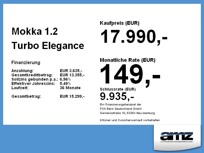 Opel Mokka 1.2 Turbo Elegance Turbo