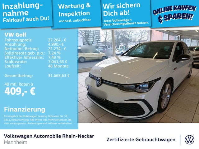 Volkswagen Golf 2.0 TSI DSG GTI Golf VIII