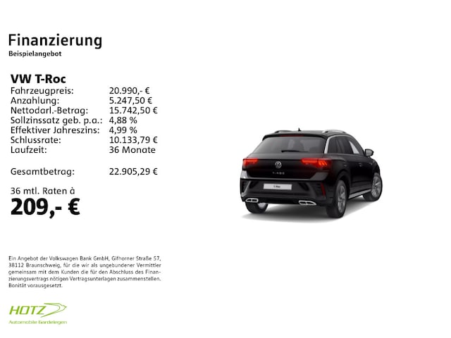 Volkswagen T-Roc 1.0 TSI R-Line