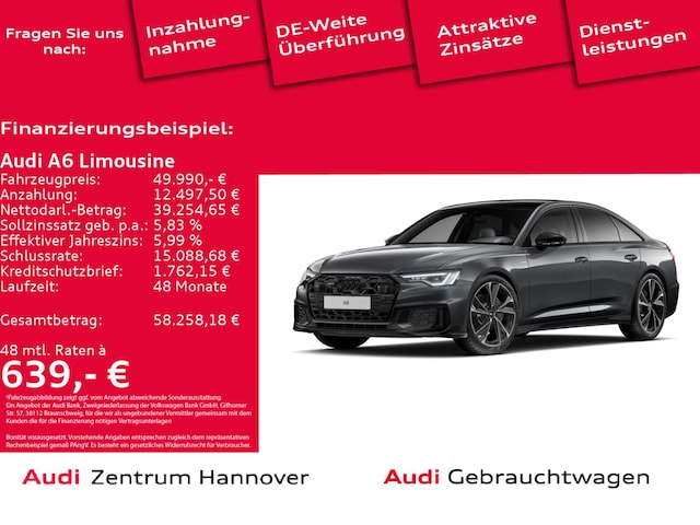 Audi A6 45 TFSI Quattro S-Line S-Tronic Sedan