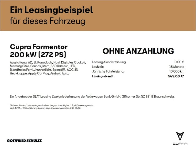 Cupra Formentor DSG VZ