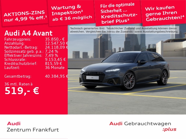 Audi A4 40 TFSI Avant Quattro S-Line S-Tronic