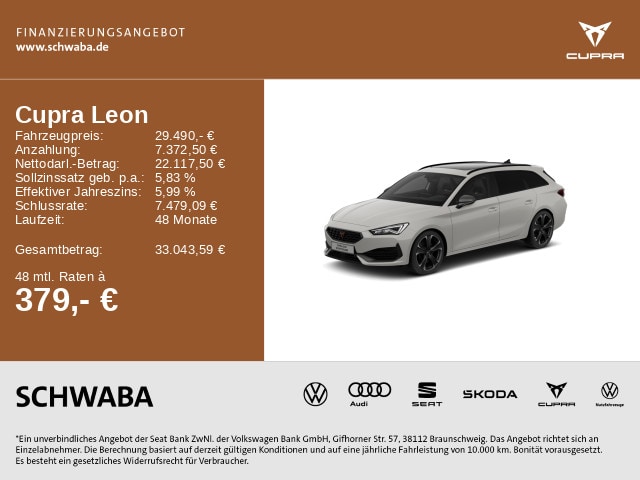 Cupra Leon 2.0 TSI DSG Sportstourer VZ