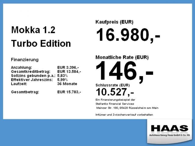 Opel Mokka 1.2 Turbo Turbo