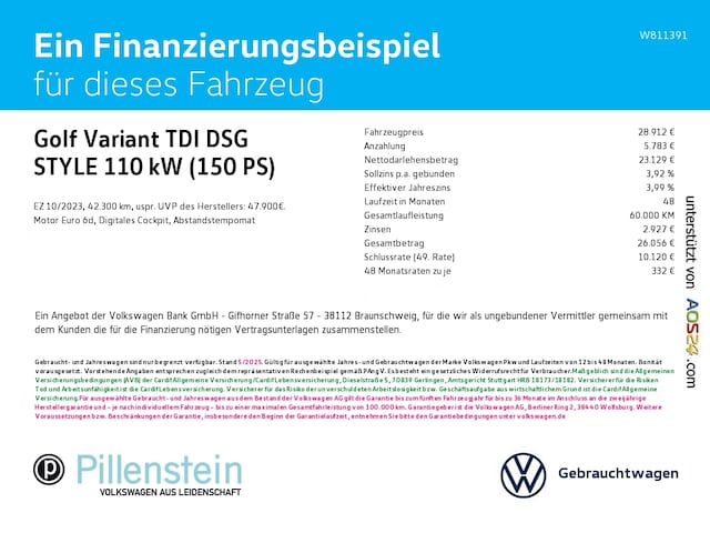 Volkswagen Golf DSG Style Variant