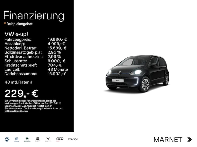 Volkswagen e-up! e-up! 32.3 kWh Edition SHZ*RFK*KLIMA*DAB*ABS*RS