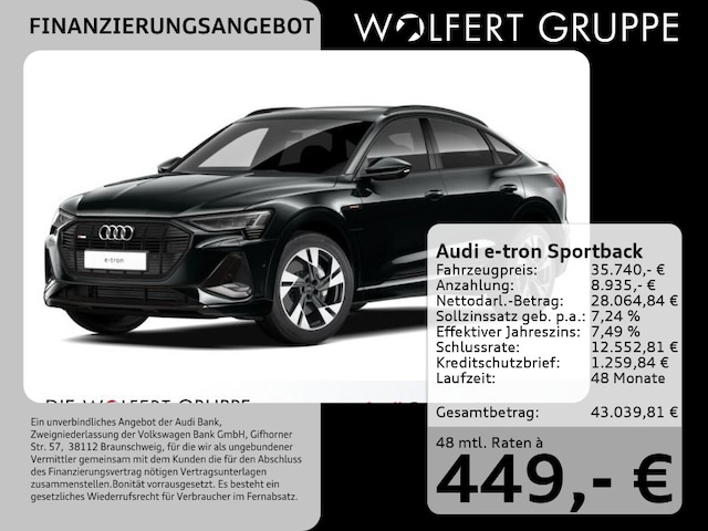 Audi e-tron 55 Quattro S-Line Sportback
