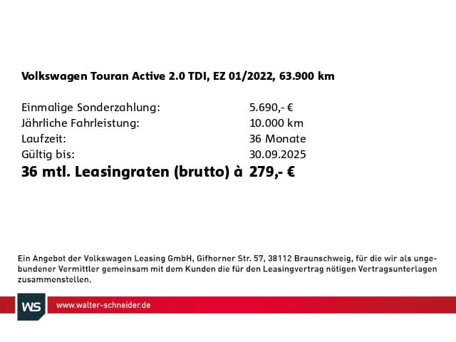 Volkswagen Touran 2.0 TDI DSG
