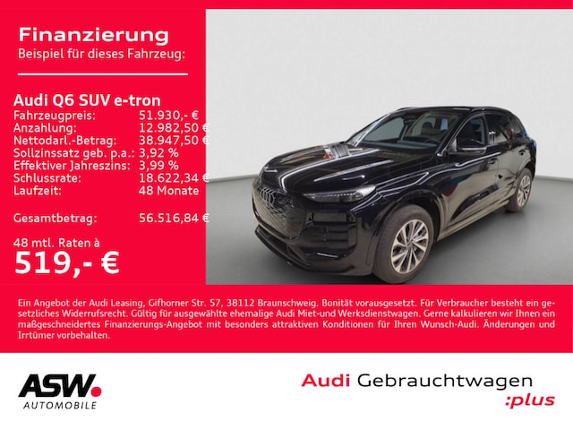 Audi Q6 e-tron Suv e-tron Audi Q6 SUV e-tron