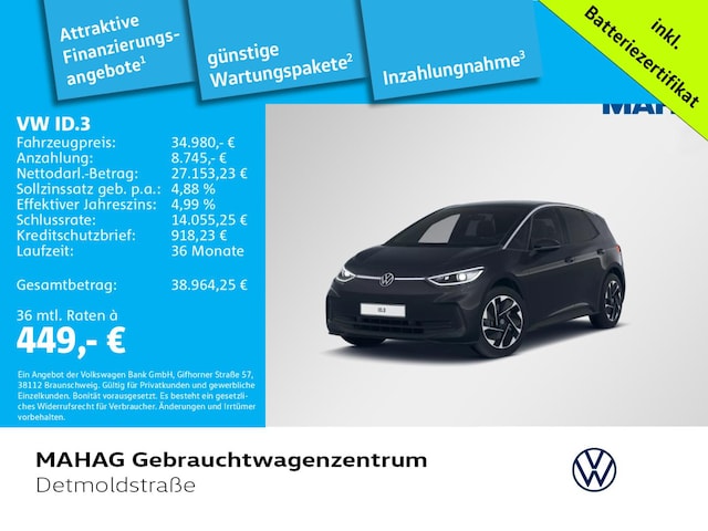 Volkswagen ID.3 IQ.Drive Performance Pro