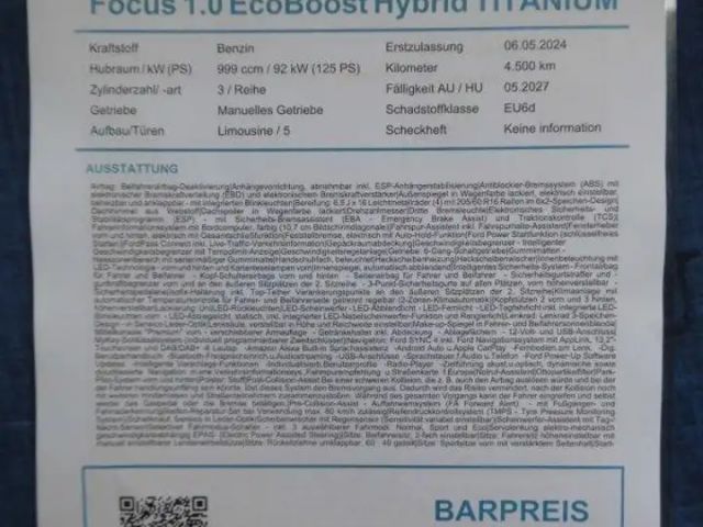 Ford Focus EcoBoost Titanium