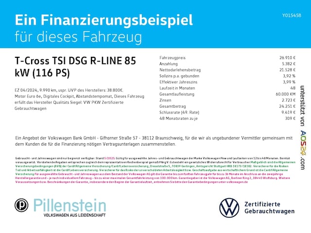 Volkswagen T-Cross DSG R-Line