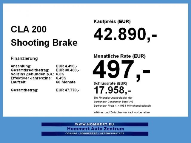 Mercedes-Benz CLA 200 AMG Line Shooting Brake
