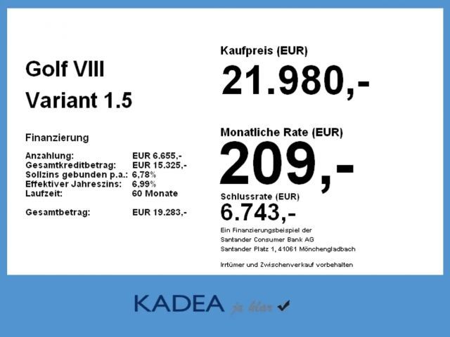 Volkswagen Golf 1.5 TSI Golf VIII Life Variant