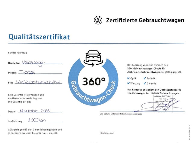 Volkswagen T-Cross 1.0 TSI IQ.Drive Style