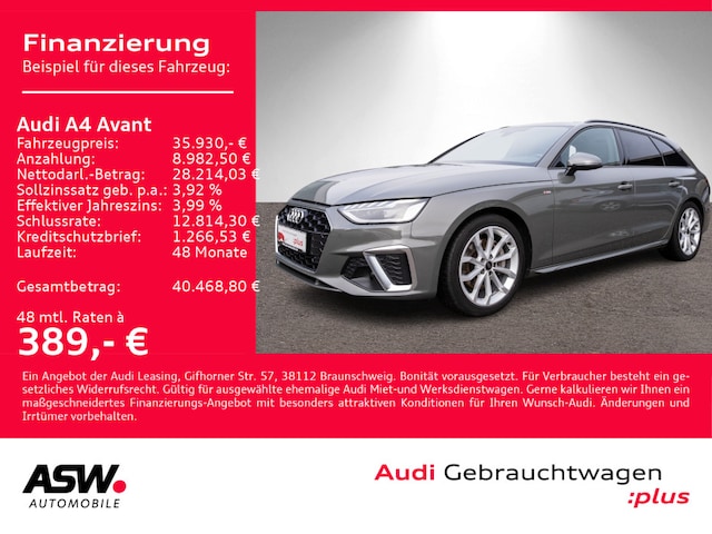 Audi A4 40 TDI Avant Quattro S-Line S-Tronic