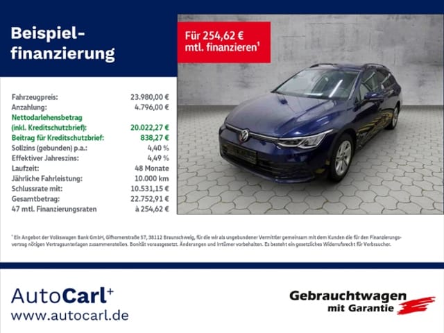 Volkswagen Golf 2.0 TDI DSG Golf VIII Variant