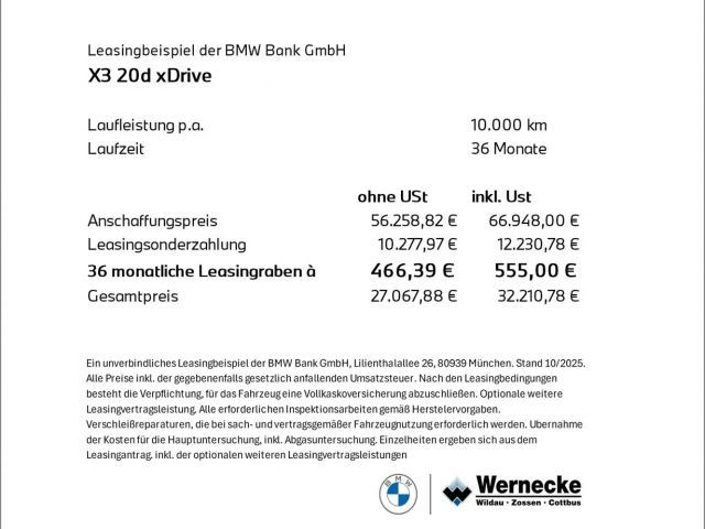 BMW X3 M-Sport xDrive20d