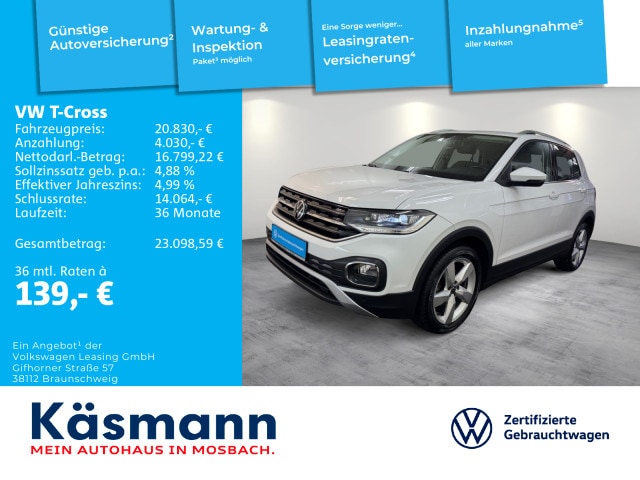 Volkswagen T-Cross 1.0 TSI DSG Style