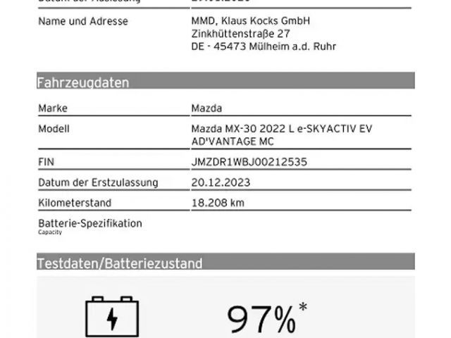 Mazda MX-30 Advantage