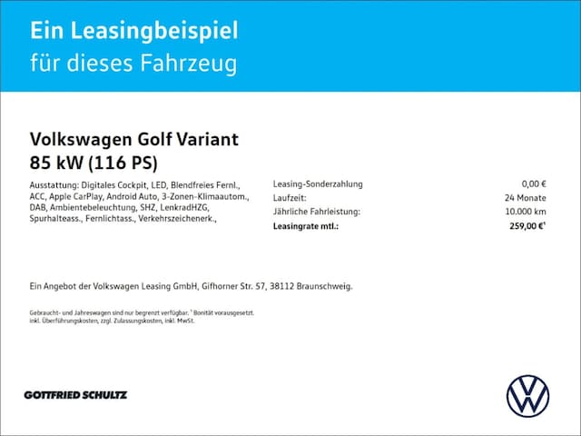 Volkswagen Golf 1.5 eTSI DSG Life Variant