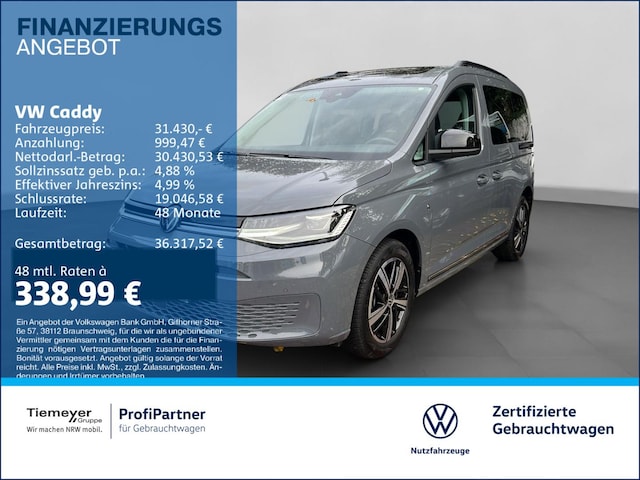 Volkswagen Caddy Caddy TSI DARK LABEL PANO LED KAMERA VIRTUAL