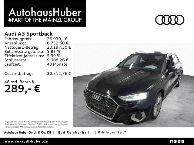 Audi A3 35 TDI S-Tronic Sportback