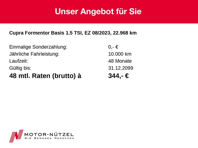 Cupra Formentor 1.5 TSI