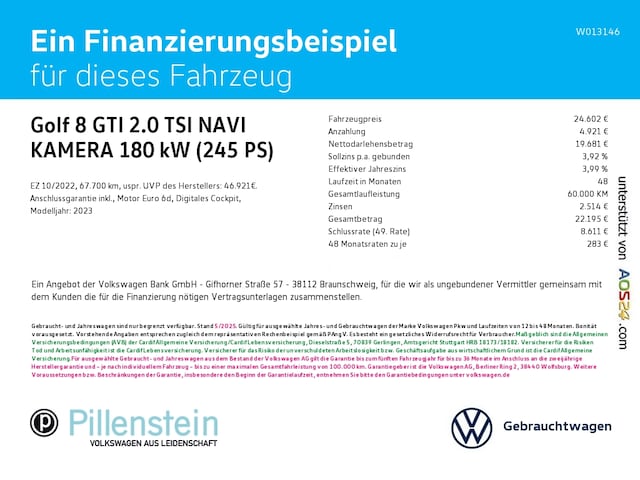 Volkswagen Golf 2.0 TSI GTI