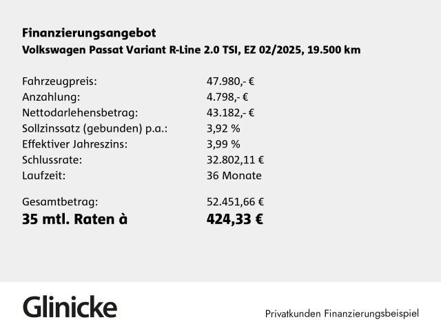 Volkswagen Passat 2.0 TSI DSG R-Line Variant