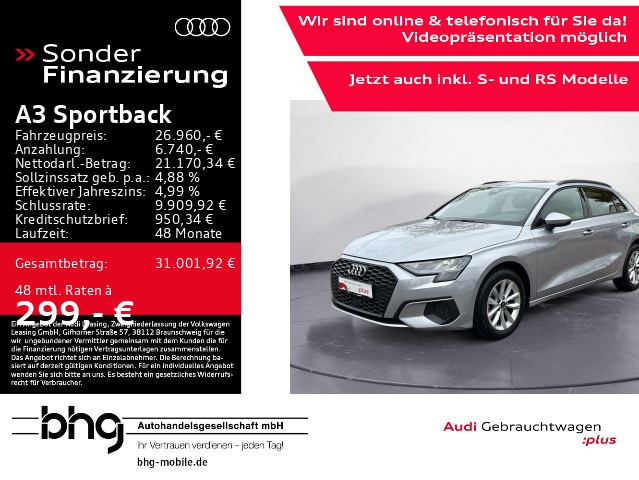 Audi A3 30 TFSI Sportback
