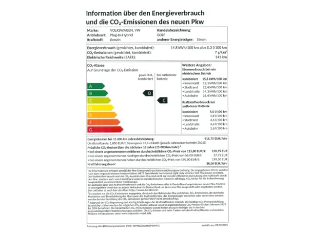 Volkswagen Golf DSG eHybrid