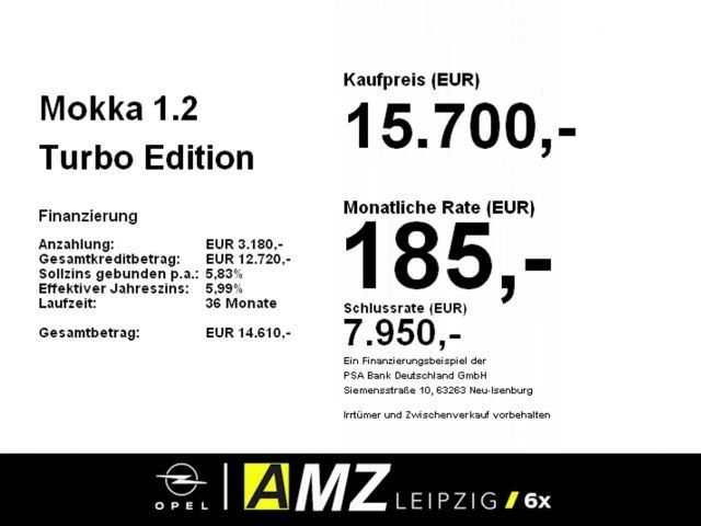 Opel Mokka 1.2 Turbo Edition Turbo