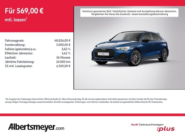 Audi A3 35 TDI S-Line S-Tronic Sportback
