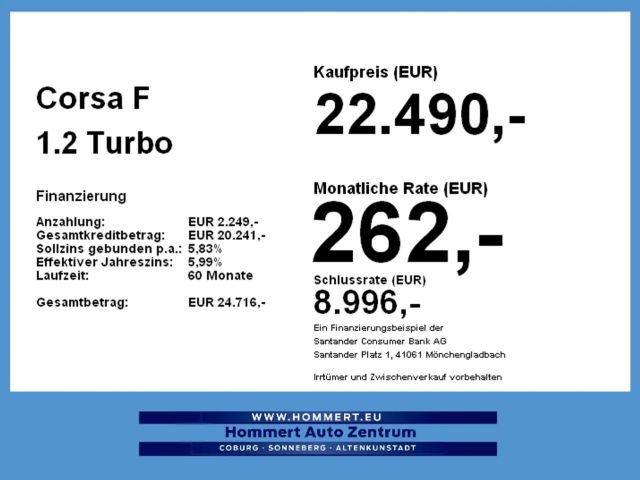 Opel Corsa 1.2 Turbo GS-Line Grand Sport Turbo