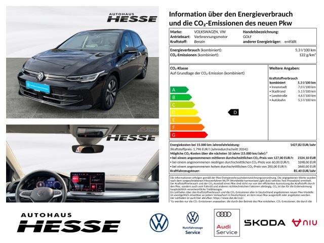 Volkswagen Golf 1.5 eTSI DSG Golf VIII